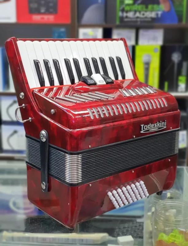 Acordeon Todeskini 48 Baixos Vermelho - Sanfona / Acordeon